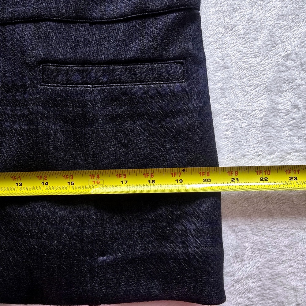 Cabi Regency Women's Blazer Navy Blue Black Plaid Single Button Career Jacket L - Picture 14 of 16
